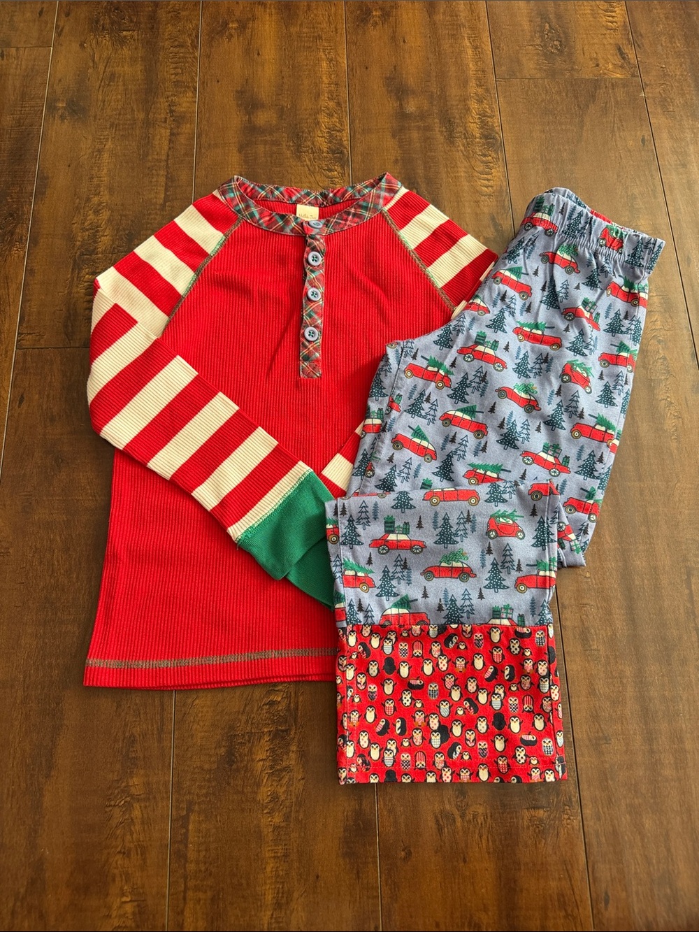 Matilda Jane Red and Green Kids Holiday Pajama Set